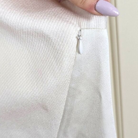 3.1 Phillip Lim | White Asymmetric Cap Sleeve Dress Size 4 - Picture 9 of 9